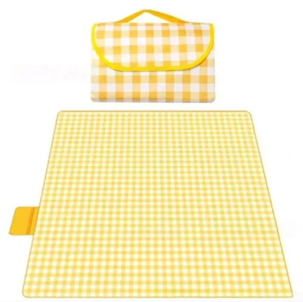 Foldable Waterproof Picnic Blanket 80"x80" Oxford PVC Camping Beach Mat